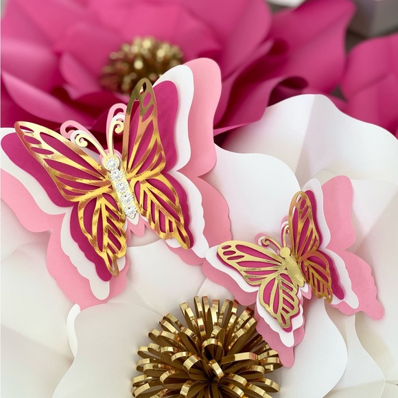 Paper Flower & Butterfly Decor - Picture 4 of 4